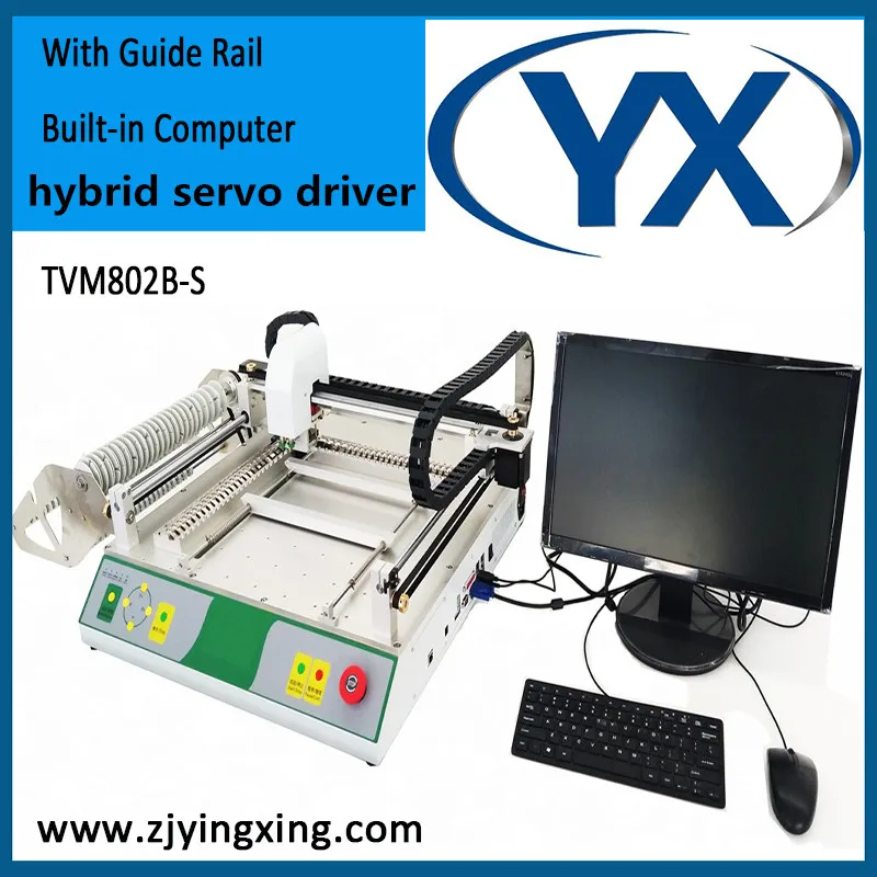Energy Saving SMD/LED Soldering Pick and Place Machine with Guide Rail Built-in Computer and High Voltage Drive TVM802B-S
Energy Saving SMD/LED Soldering Pick and Place Machine with Guide Rail Built-in Computer and High Voltage Drive TVM802B-S
