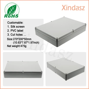 270*200*50mm 10.63*7.87*1.97inch plastic box enclosure electronic custom plastic enclosure high quality
270*200*50mm 10.63*7.87*1.97inch plastic box enclosure electronic custom plastic enclosure high quality