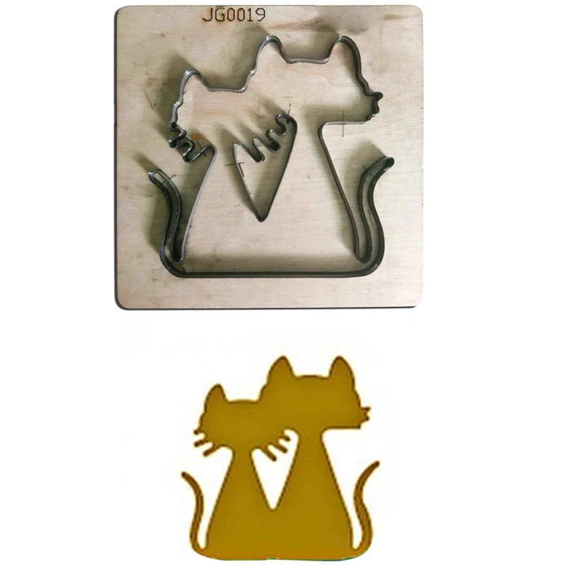 Customized Leather metal cutting dies Handcraft DIY Couple Cats Wooden Laser Punching dies Template Knife Cutting Mould Cutter
Customized Leather metal cutting dies Handcraft DIY Couple Cats Wooden Laser Punching dies Template Knife Cutting Mould Cutter
