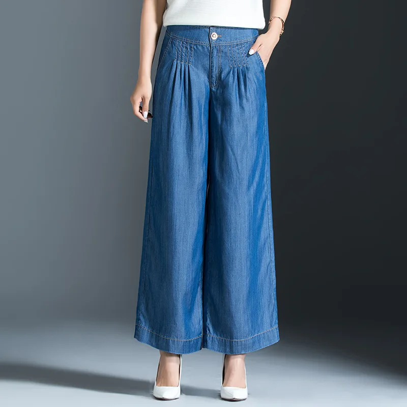 Women Loose Jeans Women Stretch High Waist New Tencel Jeans Women's Thin Straight pants Casual Legs Wide Legs Trousers
Women Loose Jeans Women Stretch High Waist New Tencel Jeans Women's Thin Straight pants Casual Legs Wide Legs Trousers