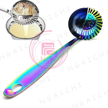 Rainbow Colander Strainer Skimmer Ladle Stainless Steel Long Handle Scoop Wall Hanging Hot Pot Scoop Container Kitchen Tool 1pcs
Rainbow Colander Strainer Skimmer Ladle Stainless Steel Long Handle Scoop Wall Hanging Hot Pot Scoop Container Kitchen Tool 1pcs