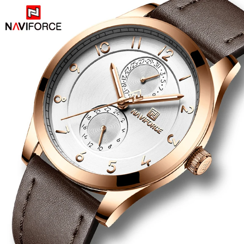 Ultra thin Watches NAVIFORCE Mens Watches Top Brand Luxury Leather Wristwatch Men Business Simple Quartz Fashion Wrist Watch
Ultra thin Watches NAVIFORCE Mens Watches Top Brand Luxury Leather Wristwatch Men Business Simple Quartz Fashion Wrist Watch