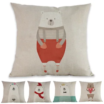 Cartoon Cute Love Animals Little Polar Bears Masked Fox Mouse Throw Pillow Case Home Kids Room Sofa Decoration Cushion Cover
Cartoon Cute Love Animals Little Polar Bears Masked Fox Mouse Throw Pillow Case Home Kids Room Sofa Decoration Cushion Cover