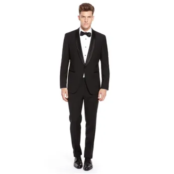Custom Made Slim Fit Groom Tuxedos Shawl Lapel Best Man Suit Black Groomsman Men's Wedding/Prom Suits (Jacket+Pants)
Custom Made Slim Fit Groom Tuxedos Shawl Lapel Best Man Suit Black Groomsman Men's Wedding/Prom Suits (Jacket+Pants)