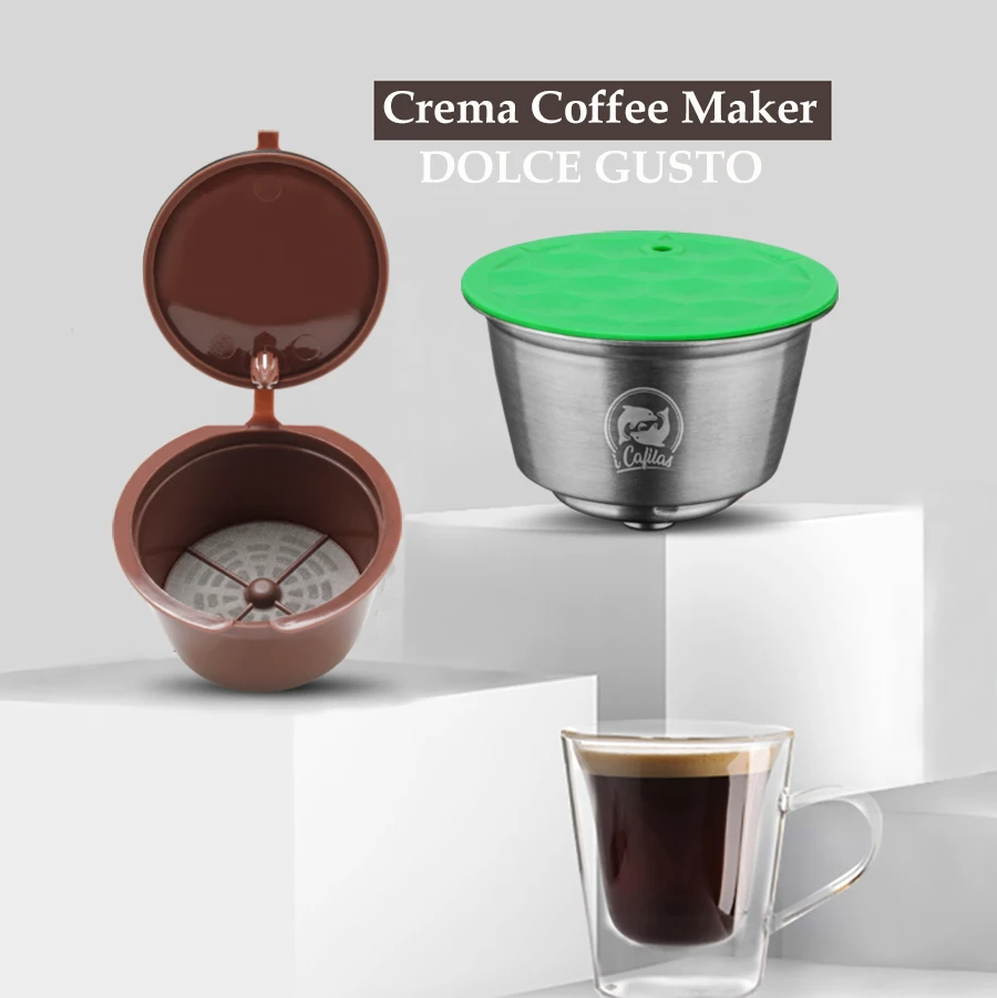 Stainless Metal Rusable Dolce Gusto New Type Crema Reusable Dolce Gusto Coffee Capsule Plastic Refillable Compatible Dolce Gusto
Stainless Metal Rusable Dolce Gusto New Type Crema Reusable Dolce Gusto Coffee Capsule Plastic Refillable Compatible Dolce Gusto