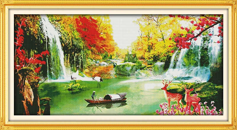 Creating wealth (3) cross stitch kit landscape18ct 14ct 11ct count printed canvas stitching embroidery DIY handmade needlework
Creating wealth (3) cross stitch kit landscape18ct 14ct 11ct count printed canvas stitching embroidery DIY handmade needlework