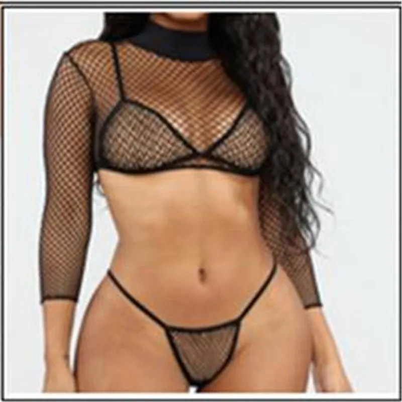 Women's Sheer Mesh Bikini Set New Sexy 3PCS Soild Color Swimwear Ladies' Long Sleeves Summer See-through Beach Swimsuit Hot Sale
Women's Sheer Mesh Bikini Set New Sexy 3PCS Soild Color Swimwear Ladies' Long Sleeves Summer See-through Beach Swimsuit Hot Sale