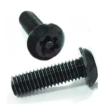 M6 Security Torx Screw half Round head Six-Lobe Anti-theft Screws Carbon steel Black 
M6 Security Torx Screw half Round head Six-Lobe Anti-theft Screws Carbon steel Black
