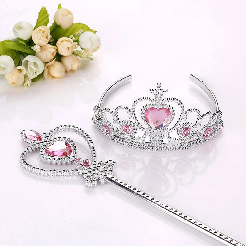 Cute Girls 2 Pcs/Set Princess Accessories Fashion Children Crowns Magic Wands Girl Christmas Party Gift Festival Birthday Gifts
Cute Girls 2 Pcs/Set Princess Accessories Fashion Children Crowns Magic Wands Girl Christmas Party Gift Festival Birthday Gifts