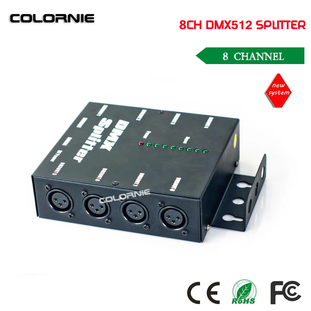 DMX 8 Channel Signal Amplifier Distribution