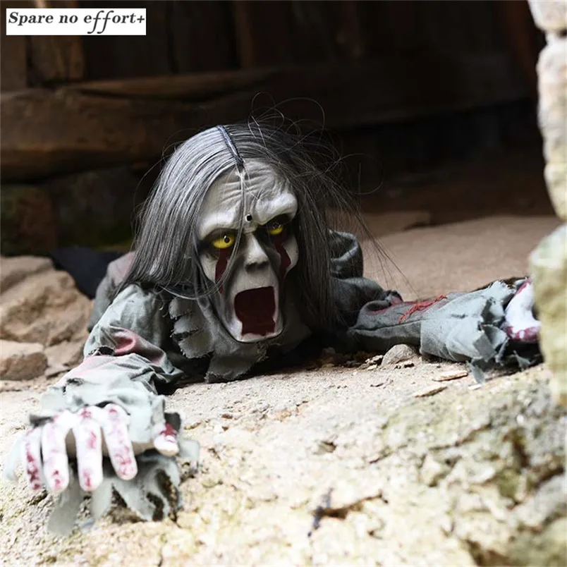 Halloween Party Crawling Ghost Electric Toys Creepy Horror Ghost Voice Control Horror Sound Glowing Eyes Evil Skull Toys Scare
Halloween Party Crawling Ghost Electric Toys Creepy Horror Ghost Voice Control Horror Sound Glowing Eyes Evil Skull Toys Scare
