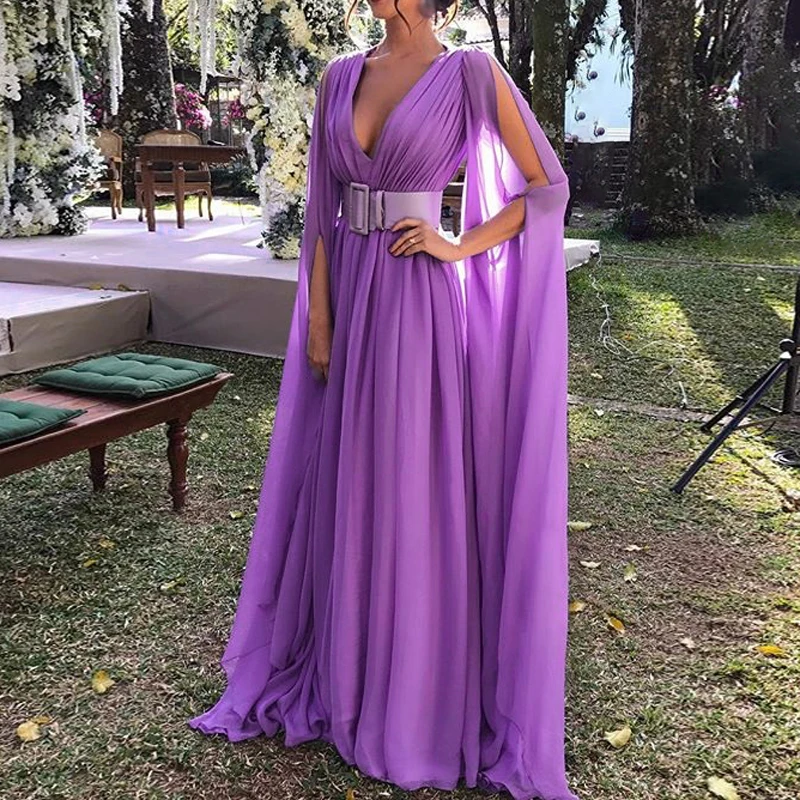 Women's Dress Dinner Cocktail Large Pendulum Sexy Deep V-neck Mesh Waist Defined Solid Color Elegant Dress Long Ladies
Women's Dress Dinner Cocktail Large Pendulum Sexy Deep V-neck Mesh Waist Defined Solid Color Elegant Dress Long Ladies