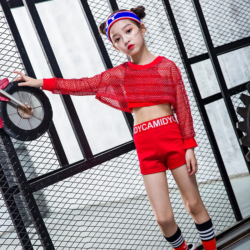 Red Color Kids Hip Hop Dance Costume for Girl Summer Crop Top Hot Pants Set Children Jazz Streetwear Clothes Performance Suit
Red Color Kids Hip Hop Dance Costume for Girl Summer Crop Top Hot Pants Set Children Jazz Streetwear Clothes Performance Suit