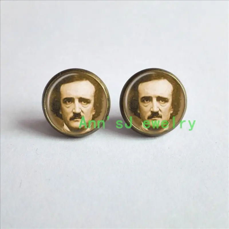 ES-0088 1pair Edgar Allan stud earrings Poe Earrings qoutes books jewelry Earrings glass ear nail Cabochon Earrings
ES-0088 1pair Edgar Allan stud earrings Poe Earrings qoutes books jewelry Earrings glass ear nail Cabochon Earrings
