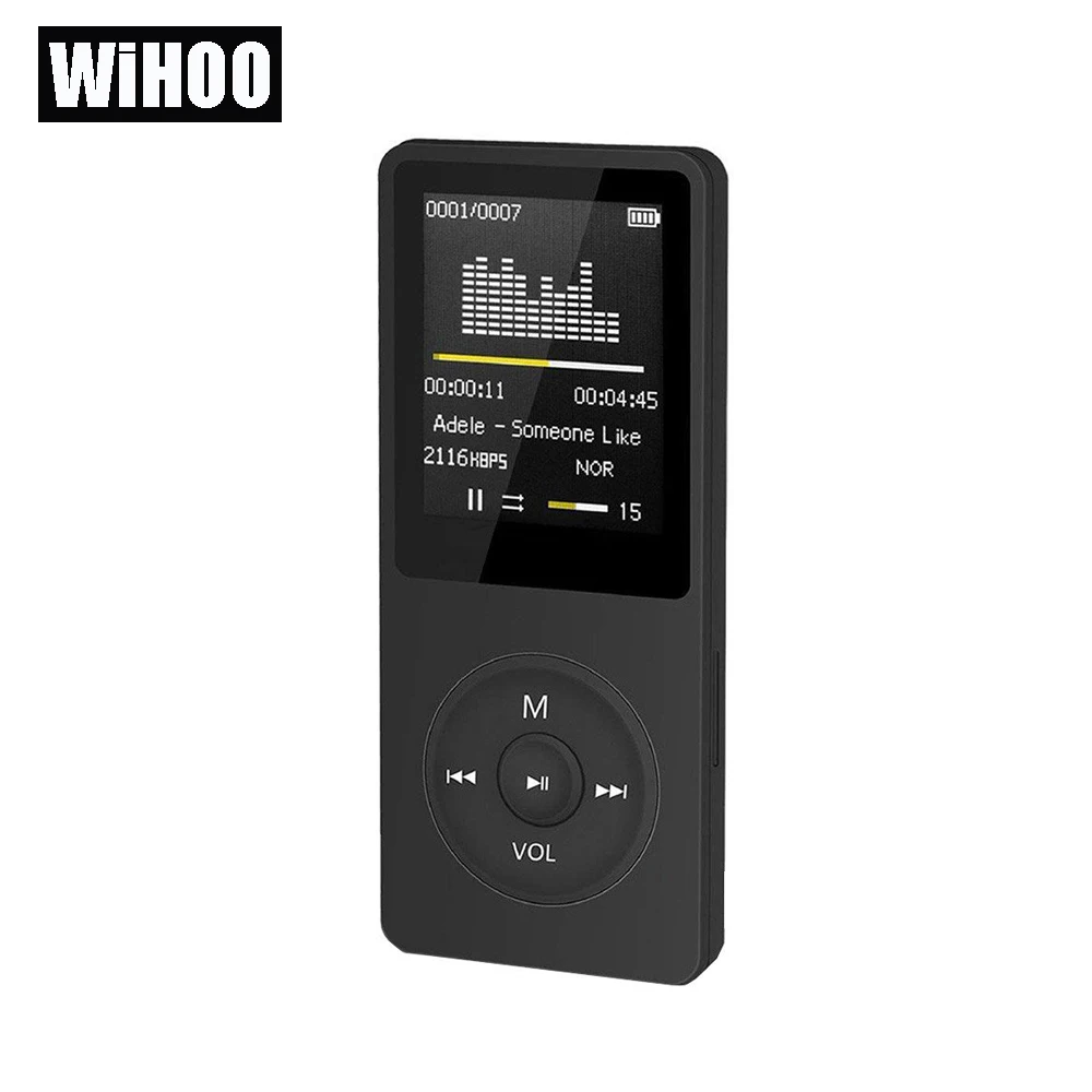 WiHoo 16G MP3 Player Lossless Sound Music Player with FM Radio Video Player E-book Player
WiHoo 16G MP3 Player Lossless Sound Music Player with FM Radio Video Player E-book Player