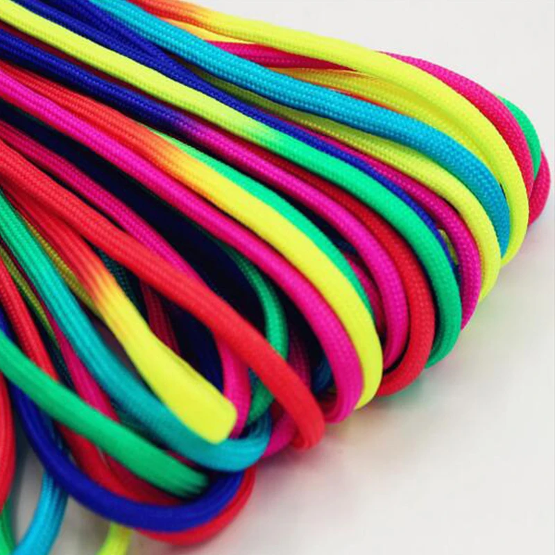Нейлоновый радужный шнур для браслета Paracord парашютный спасательный безопасный
