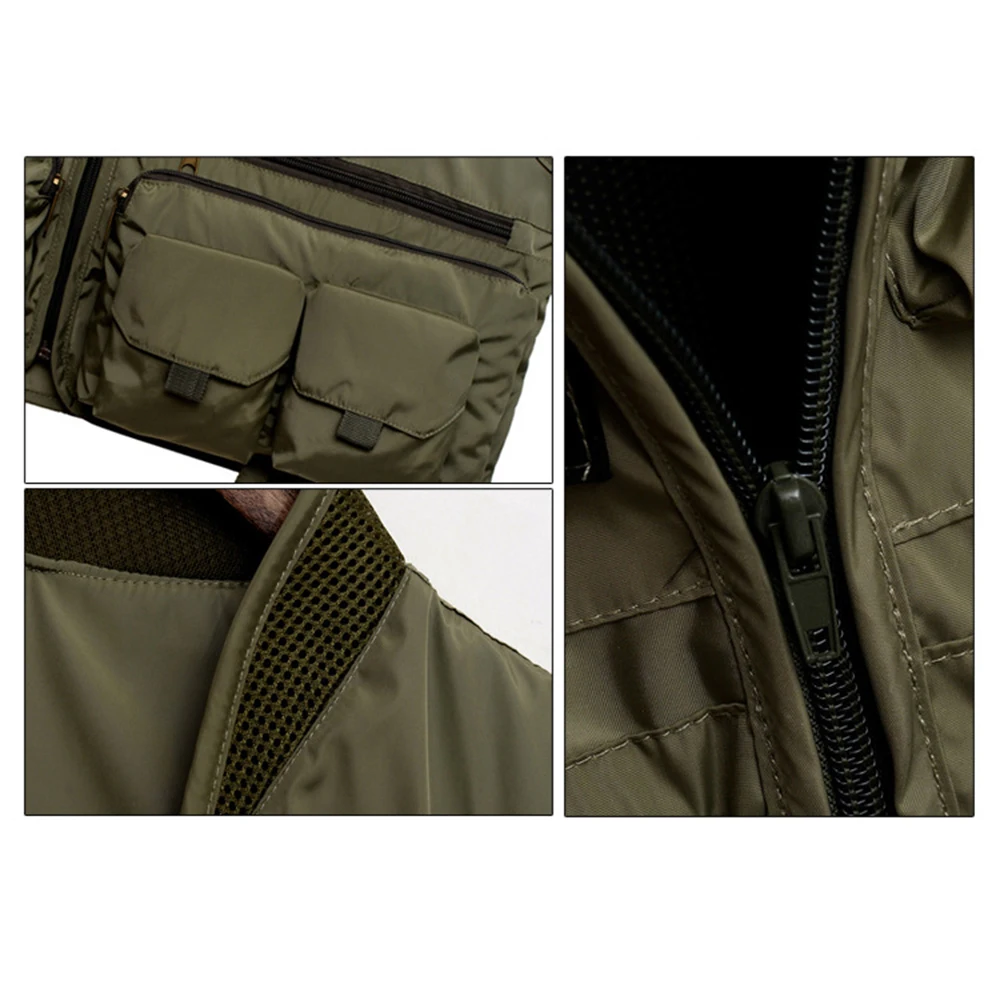 Details about   Quick Dry Fly Fishing Vest Breathable Fishing Jacket with Mesh Lining for C2P6 