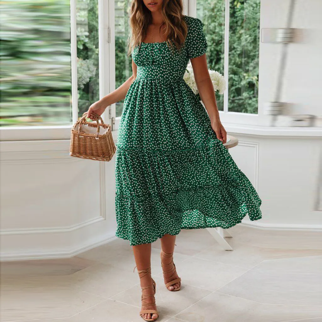 Summer dress women Little Daisy Print sexy boho dress korean fashion vestidos Pleated women clothing high waist beach dresses#30
Summer dress women Little Daisy Print sexy boho dress korean fashion vestidos Pleated women clothing high waist beach dresses#30