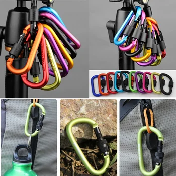 Wholesale 60 X High-quality bold 8CM locking type D quickdraw carabiner buckle buckle hanging aluminum nut backpack buckle
Wholesale 60 X High-quality bold 8CM locking type D quickdraw carabiner buckle buckle hanging aluminum nut backpack buckle