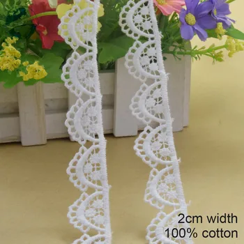 2cm white 100% cotton embroidery lace french lace ribbon fabric guipure diy trims warp knitting sewing Accessories#3740
2cm white 100% cotton embroidery lace french lace ribbon fabric guipure diy trims warp knitting sewing Accessories#3740