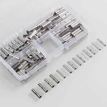 150Pcs Wire Strip Copper Ferrules Set Electrical Cable Crimp Rolled Terminals Uninsulated Naked Butt Connectors 0.5mm-6.0mm2 Kit
150Pcs Wire Strip Copper Ferrules Set Electrical Cable Crimp Rolled Terminals Uninsulated Naked Butt Connectors 0.5mm-6.0mm2 Kit