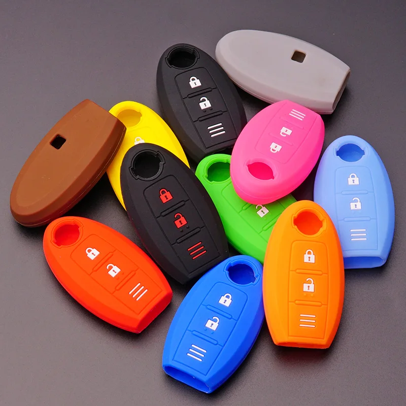 Silicone Rubber car key fob cover case shell for Nissan 2017 2018 qashqai skyline Juke Alissa x-trail keyless Remote Protected
Silicone Rubber car key fob cover case shell for Nissan 2017 2018 qashqai skyline Juke Alissa x-trail keyless Remote Protected
