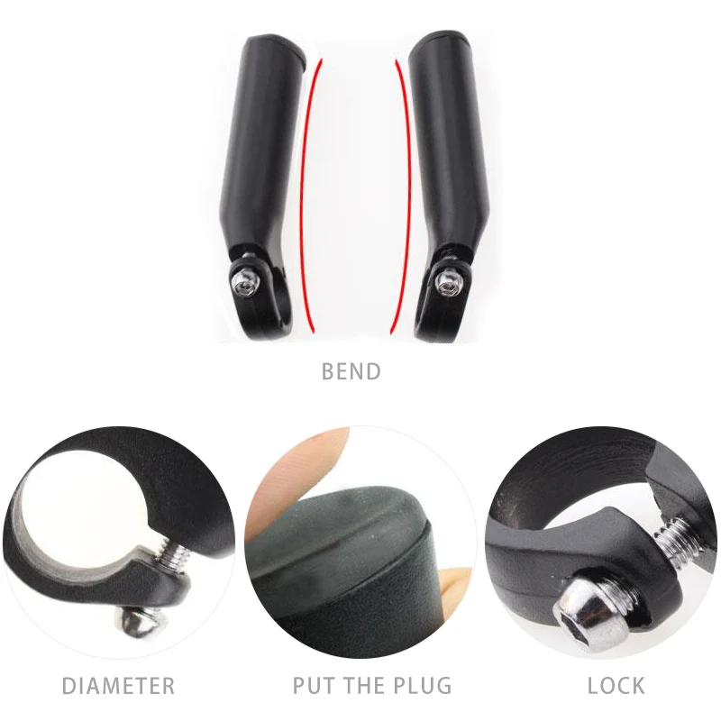 Bicycle Accessories 2pcs Light Bicycle Handlebar ends Aluminum Alloy Handlebar rest Lockable Handle horns Bar For 22.2mm Bike
Bicycle Accessories 2pcs Light Bicycle Handlebar ends Aluminum Alloy Handlebar rest Lockable Handle horns Bar For 22.2mm Bike