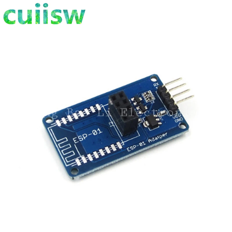 ESP8266 ESP-01 Serial WiFi Wireless Adapter Module 3.3V 5V Esp01 Breakout PCB Adapters Compatible For Arduino
ESP8266 ESP-01 Serial WiFi Wireless Adapter Module 3.3V 5V Esp01 Breakout PCB Adapters Compatible For Arduino