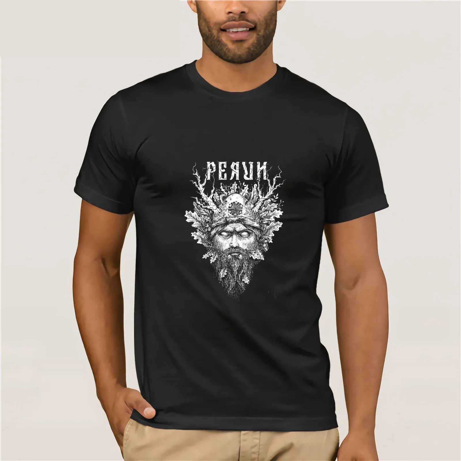 Perun - tee design for Tirval clothing Cotton T-shirt youth trend men's short-sleeved T-shirt Trendy hot custom T-shirt
Perun - tee design for Tirval clothing Cotton T-shirt youth trend men's short-sleeved T-shirt Trendy hot custom T-shirt