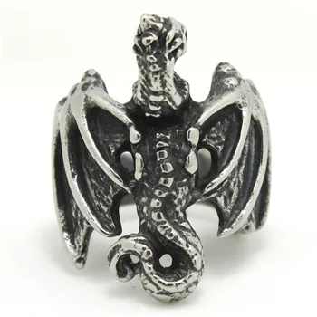 Newest!! Monster Animal Dragon Ring 316L Stainless Steel Passion Cool Man Punk Style Flying Dragon Ring
Newest!! Monster Animal Dragon Ring 316L Stainless Steel Passion Cool Man Punk Style Flying Dragon Ring