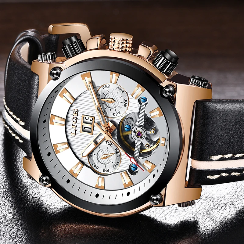 LIGE Fashion Men Watches Top Brand Luxury Business Waterproof Mechanical Watch Men Leather Automatic Watch Relogio Masculino+Box
LIGE Fashion Men Watches Top Brand Luxury Business Waterproof Mechanical Watch Men Leather Automatic Watch Relogio Masculino+Box