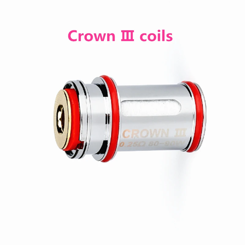 4 шт./лот Crown 3 катушка Замена Танк ядро 0 25 Ом 0.4ом 5 для III танк электронная сигарета