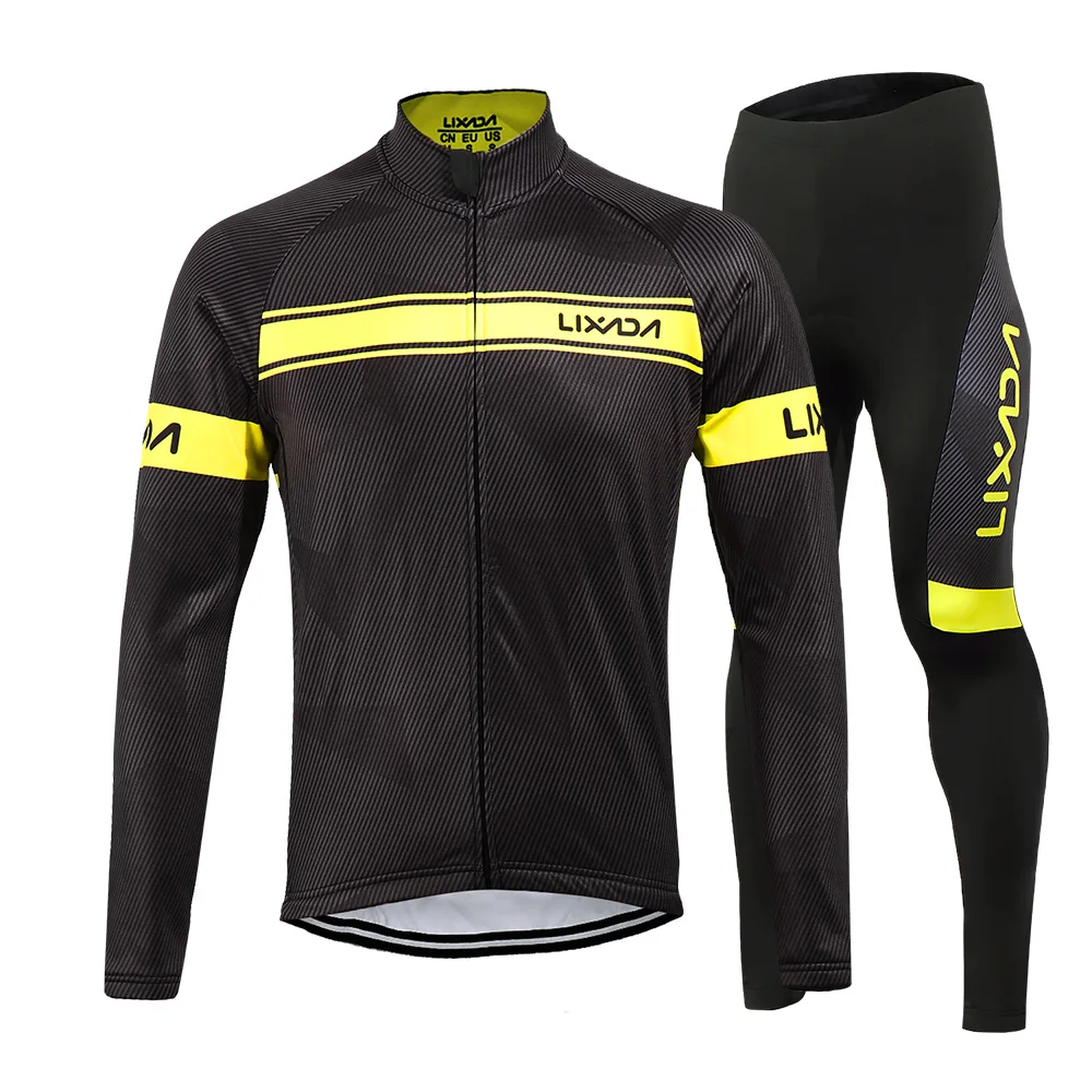 Lixada Cycling Clothing Set Men's Winter Thermal Long Sleeve Windproof Cycling Jersey Coat Jacket with 3D Padded Pants Trousers
Lixada Cycling Clothing Set Men's Winter Thermal Long Sleeve Windproof Cycling Jersey Coat Jacket with 3D Padded Pants Trousers