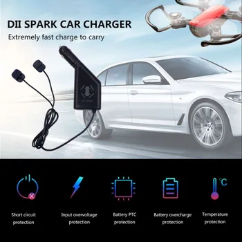 3 in 1 Car Charger Battery Charging & USB Port Remote Control 2 Cable Charge For DJI Spark drone Accessories
3 in 1 Car Charger Battery Charging & USB Port Remote Control 2 Cable Charge For DJI Spark drone Accessories