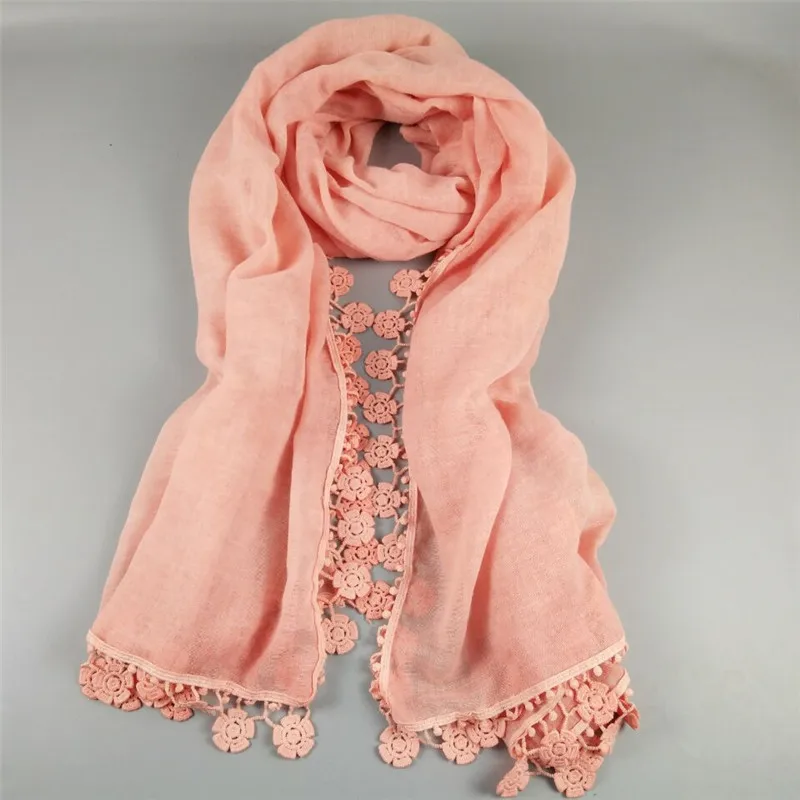 8 Color High Quality Floral Lace Tassel Cotton Scarf Women Winter Fringed Shawl Headband Spring Echarpe Muslim Hijab Scarves
8 Color High Quality Floral Lace Tassel Cotton Scarf Women Winter Fringed Shawl Headband Spring Echarpe Muslim Hijab Scarves
