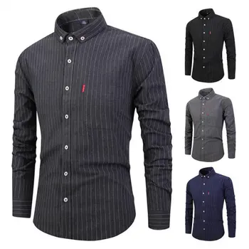 Fashion Slim Shirts Men's Striped Shirts Men Casual long-sleeved Shirts Lapel Shirt Autumn Mens Clothing Tops
Fashion Slim Shirts Men's Striped Shirts Men Casual long-sleeved Shirts Lapel Shirt Autumn Mens Clothing Tops