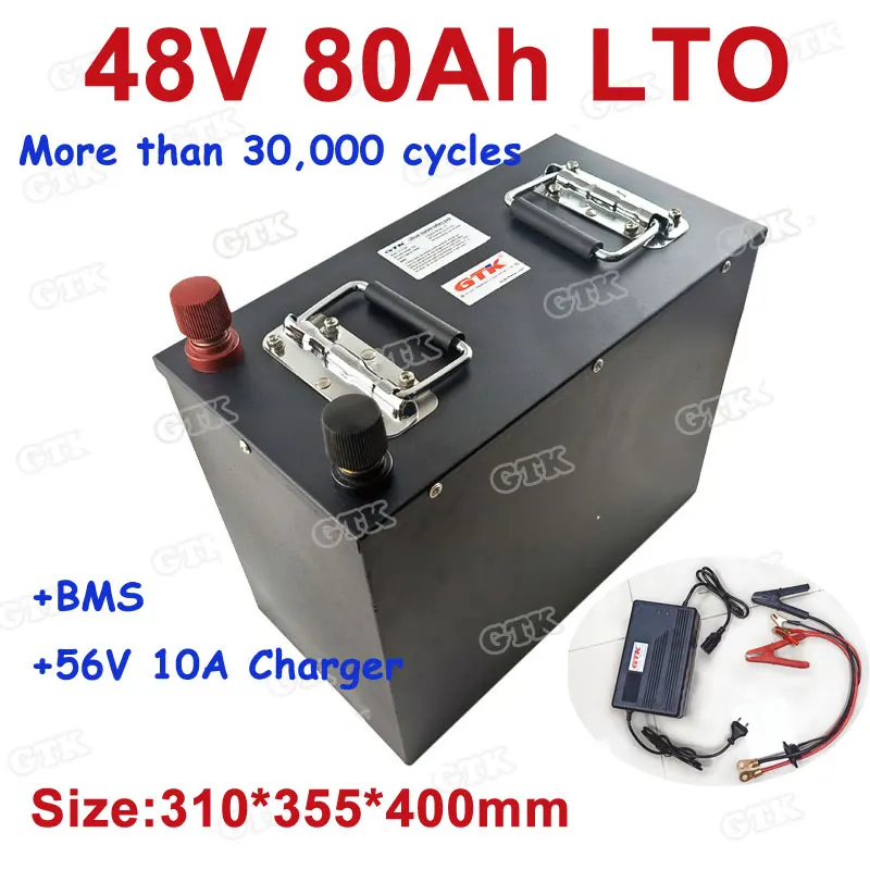 Wide Temperature 48V 80Ah LTO Lithium Titanate Battery Pack 2.4v LTO battery for Forklift Tricycle Solar system+10A Charger
Wide Temperature 48V 80Ah LTO Lithium Titanate Battery Pack 2.4v LTO battery for Forklift Tricycle Solar system+10A Charger