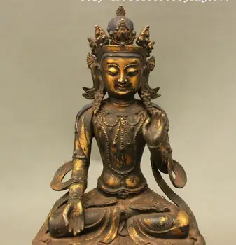 S3991 20" Tibet Purple Bronze Gilt Buddhism Collect 7 Eyes White Tara Buddha Statue
S3991 20" Tibet Purple Bronze Gilt Buddhism Collect 7 Eyes White Tara Buddha Statue