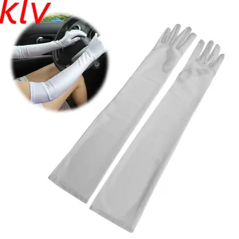 KLV Fashion New 2017 Evening Party Summer time solid color elastic Longer Women skin care unscreen Long Gloves Special Offer
KLV Fashion New 2017 Evening Party Summer time solid color elastic Longer Women skin care unscreen Long Gloves Special Offer