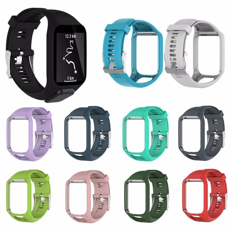 10 Colors High Qulity Replacement Silicone Band Strap for TomTom Runner 2 / 3 Spark/3 Sport GPS Watch Auto Fastener
10 Colors High Qulity Replacement Silicone Band Strap for TomTom Runner 2 / 3 Spark/3 Sport GPS Watch Auto Fastener