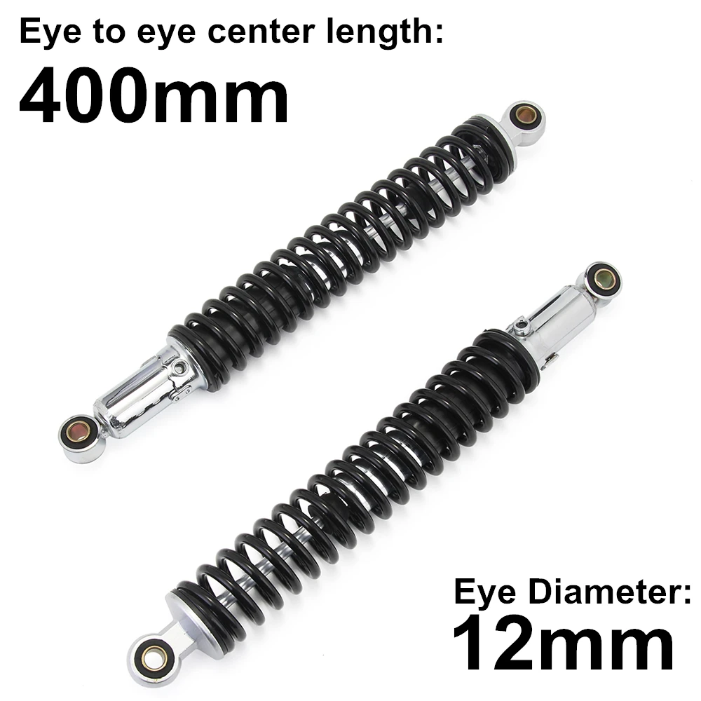 Universal 15.75" 400mm Motorcycle Air Shock Absorber Rear Suspension For Yamaha Motor Scooter ATV Quad Black D25
Universal 15.75" 400mm Motorcycle Air Shock Absorber Rear Suspension For Yamaha Motor Scooter ATV Quad Black D25