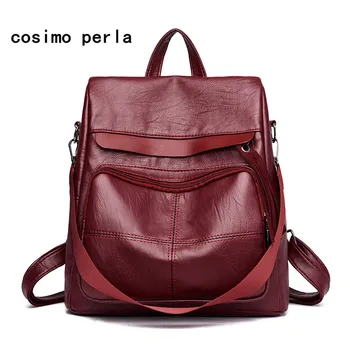 Black Fashionable Anti theft women backpacks 2020 PU Leather Bagpack for Girls Multifunction Vintage Travel Shoulder Bag Purses 
Black Fashionable Anti theft women backpacks 2020 PU Leather Bagpack for Girls Multifunction Vintage Travel Shoulder Bag Purses