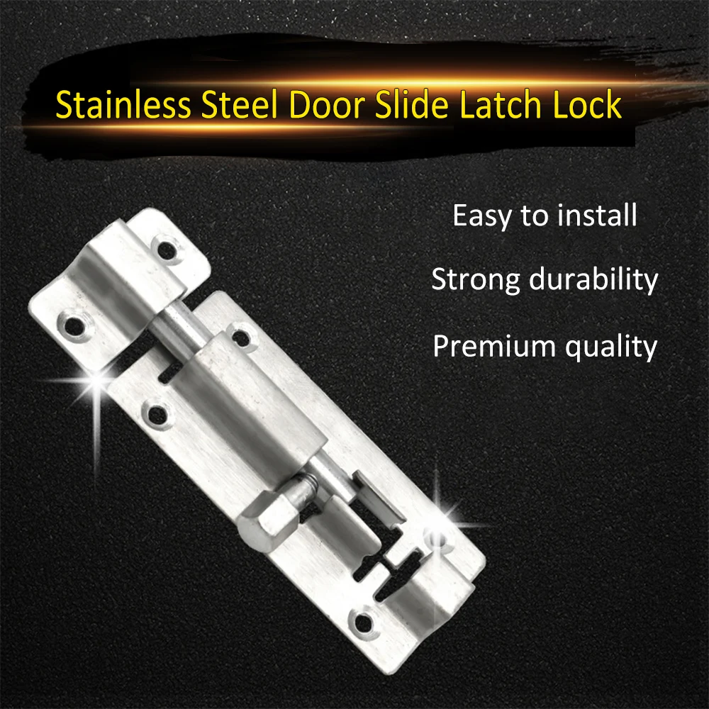 2Pcs 1.5 Inch Stainless Steel Slide Latch Lock Barrel Bolt Door Latch Sliding Lock
2Pcs 1.5 Inch Stainless Steel Slide Latch Lock Barrel Bolt Door Latch Sliding Lock