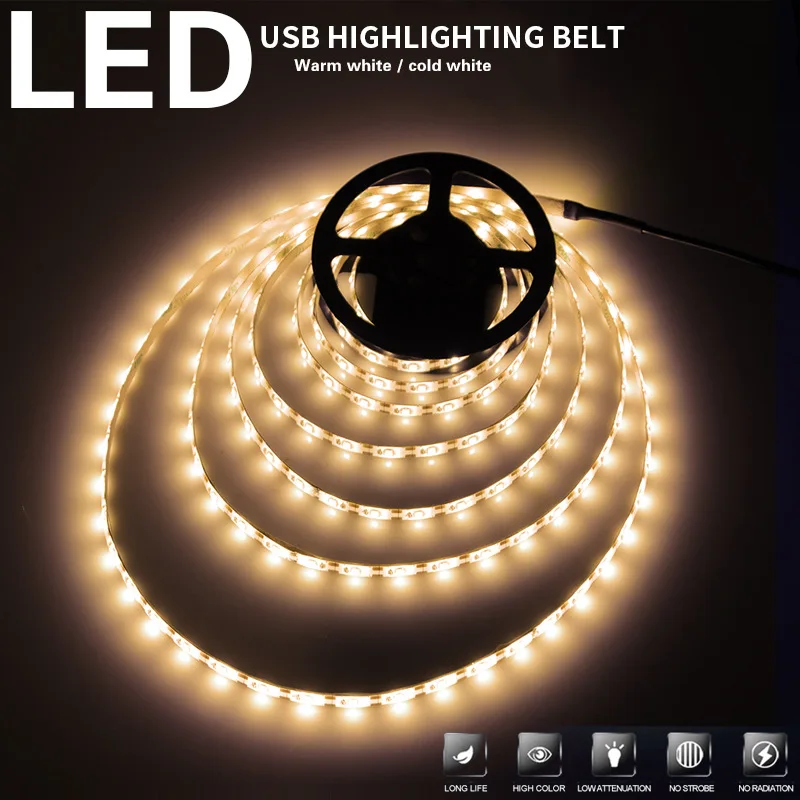 USB Interface High-brightness Soft Lamp with 1/2/3 Meter LED TV Decorative Lamp Bar
USB Interface High-brightness Soft Lamp with 1/2/3 Meter LED TV Decorative Lamp Bar