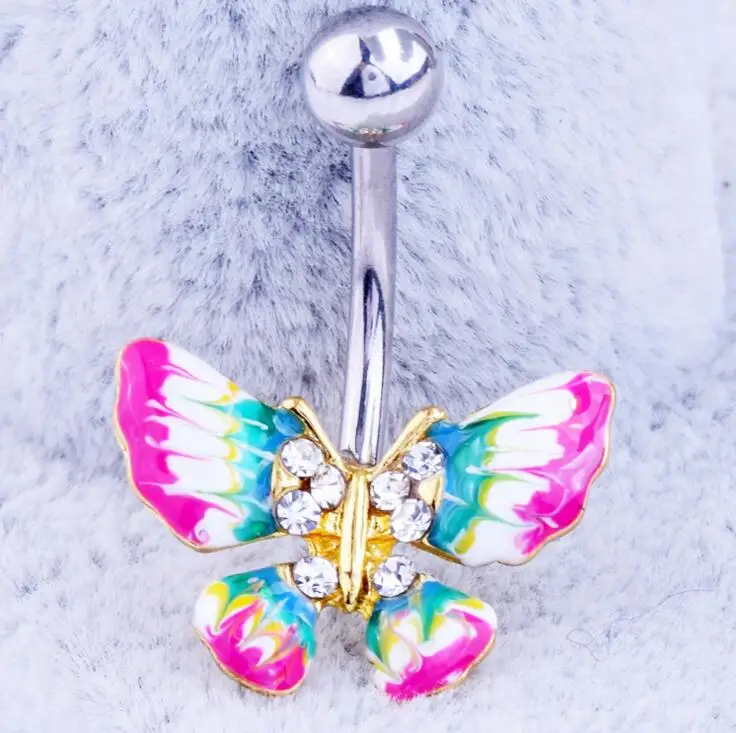 2016 Brand New Fashion Belly Button Rings Surgical Steel Dangle Crystal Butterfly Navel Body Piercing Jewelry wholesale
2016 Brand New Fashion Belly Button Rings Surgical Steel Dangle Crystal Butterfly Navel Body Piercing Jewelry wholesale