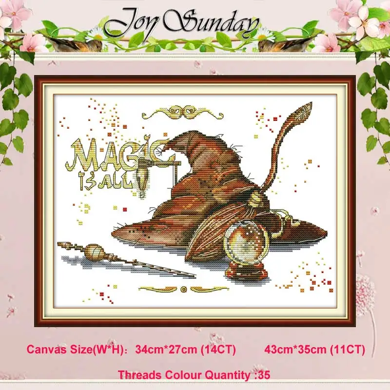 Magic props cartoon counted 11CT 14CT Cross Stitch Set DIY DMC Chinese Cross-stitch Kit Embroidery Needlework Home Decor
Magic props cartoon counted 11CT 14CT Cross Stitch Set DIY DMC Chinese Cross-stitch Kit Embroidery Needlework Home Decor
