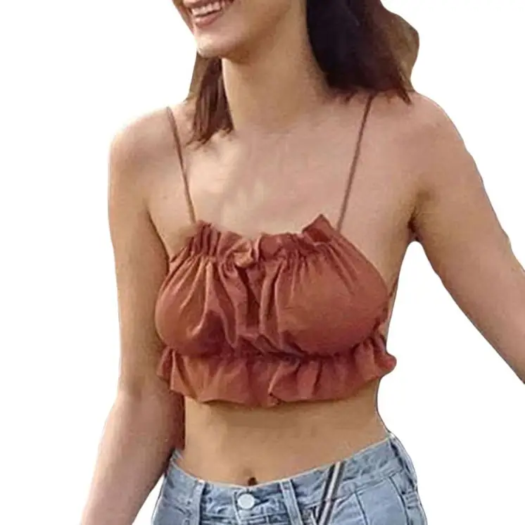 Summer Women Sexy Backless Sling Sleeveless Ruffles Tops Shirt Tank Tops Vest High Street Harajuku #SYS
Summer Women Sexy Backless Sling Sleeveless Ruffles Tops Shirt Tank Tops Vest High Street Harajuku #SYS