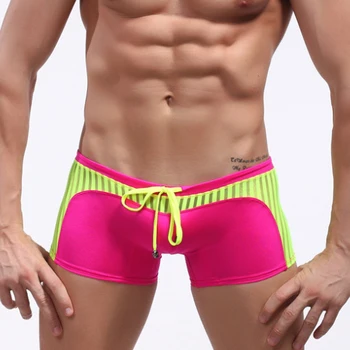 Hot Men's Swimsuit Trunks Swimwear WJ Brand Sexy Stripes Patchwork for Man Bermudas Beach Bathing Suits Board Shorts Wear
Hot Men's Swimsuit Trunks Swimwear WJ Brand Sexy Stripes Patchwork for Man Bermudas Beach Bathing Suits Board Shorts Wear