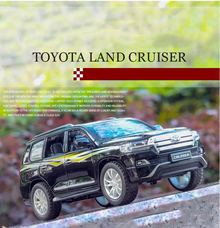 Wholesale 1:32 Land Cruiser,6 open doors,with sound and light pull back alloy models,boutique models,free shipping
Wholesale 1:32 Land Cruiser,6 open doors,with sound and light pull back alloy models,boutique models,free shipping