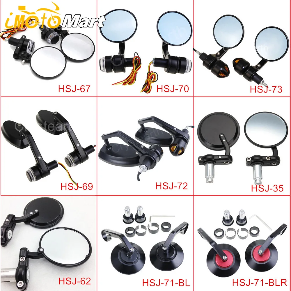7/8" 22mm Motorcycle Handle Bar End Mirrors /Rear View Side Mirror w/Turn Signals Universal For Honda Harley Cafe Racer Bobber
7/8" 22mm Motorcycle Handle Bar End Mirrors /Rear View Side Mirror w/Turn Signals Universal For Honda Harley Cafe Racer Bobber